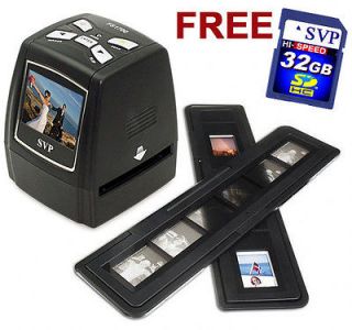 Portable Digital 35mm Film Scanner 2.4 LCD [32GB SDHC Bundled Package 