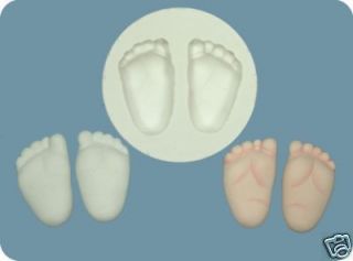 silicone mould baby feet 2 sugarcraft food use from united