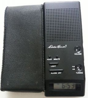 EDDIE BAUER AM/FM ALARM CLOCK RADIO H4349 1988 BEARE DESIGN COLLECTION