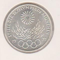 1972 F Commemo​rative 10 Mark Olympic Series II Silver Coin UNC