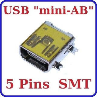 Mini USB AB Socket PCB SMT Mount 5 Pin Connector (US04)