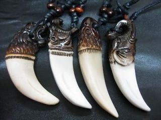 8pcs Yak Bone Celtic Lion&Tiger Totem Mans Heavy Fashion Pendant 