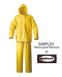 Newly listed Mossi Simplex Yellow Motorcycle Rain Suit   Size MEDIUM
