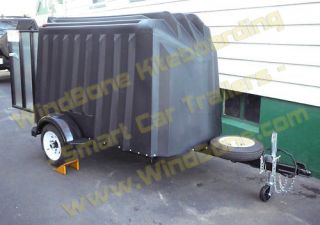 roto molded enclosed cargo trailer ultra light small effortless tow