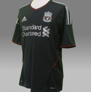 LIVERPOOL FC Adidas Official Away Shirt 2011/12 NEW BNWT Black Jersey 