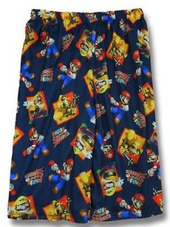 New Boys Nintendo Mario Super Sluggers Sleepwear Pajamas Sleep Shorts 