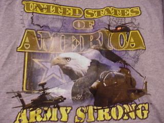 United States of America   Army Strong T shirt   LARGE   by Oarsman 