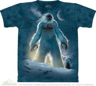 abominable snowman yeti adult t shirt by the mountain