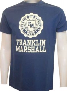 Brand new mens designer franklin&marsh​all printed roundneck t shirt 