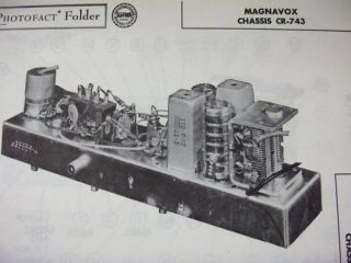 magnavox cr 743 tuner receiver photofact  5