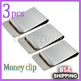   Slim Money Stainless Steel Clip Pocket Wallet Money Credit Card Holder