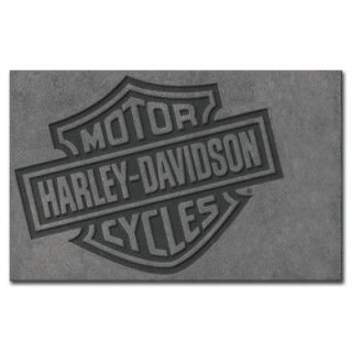 HARLEY DAVIDSON Motorcycle Bar & Shield 5 x 8 Large Area Rug   New 