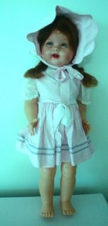 Ideal Walking Doll 56cm Tall Open Mouth 2 Teeth Circa 1950s Eyes Need 