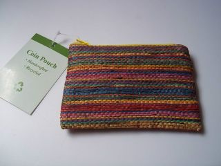 coin purse yellow zipper recycled philippines new 