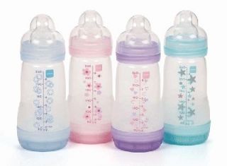 new mam anti colic baby infant bottle pink girl