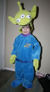   Toy Story Alien Costume Halloween Size SMALL Full Body Pizza Planet
