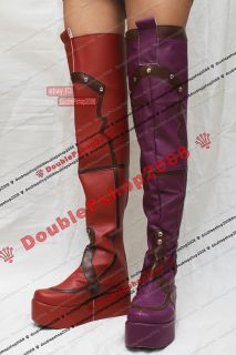batman arkham city harley quinn cosplay shoes boots from hong