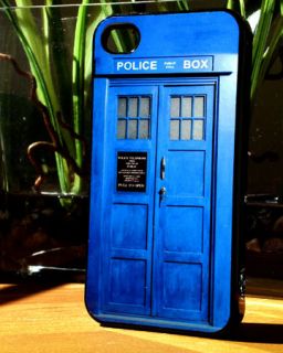 Apple iPhone 4 / 4S Dr. Who Tardis Police Call box Case or AT&T 