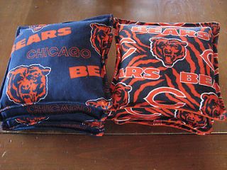Cornhole Bags Chicago Bears Set of 8 Canvas Duck 