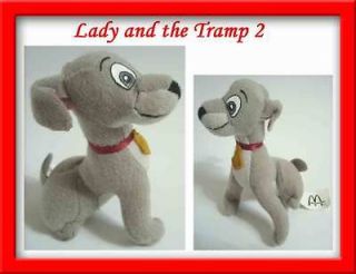 MCDONALDS COLLECTABLE LADY & THE TRAMP 2001 WALT DISNEY MOVIE SOFT TOY 