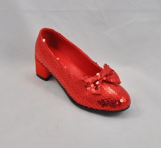 girls red sequin dorothy shoes sizes 11 12 13 1