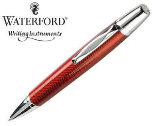 waterford kilbarry guilloche red ballpoint pen one day shipping 