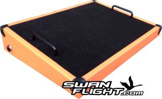 Guitar SGT Pepper Pedal Board Carpet/Velcro 550mm x 380mm Orange/Black 