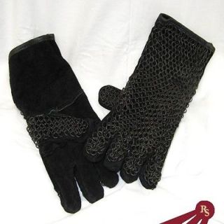 chainmail gauntlets medieval knight leather gloves  50 11 