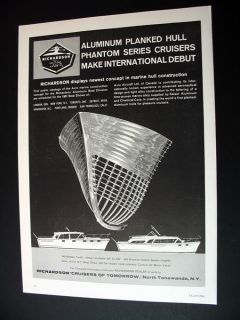 Richardson Phantom Series Cruisers yacht boat print Ad