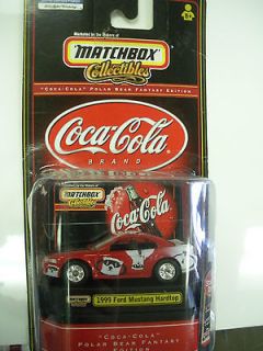 Coca Cola Matchbox 1999 Mustang Hardtop  Polar Bear Fantasy Edition