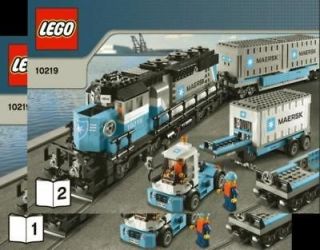 lego instruction manual maersk container train 10219 