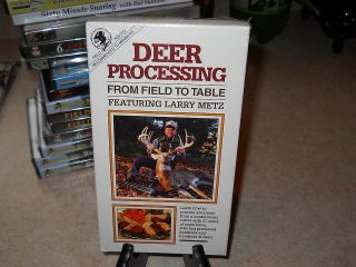deer processing from field to table larry metz vhs nib