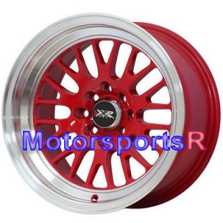   531 RED Rims Wheels Deep Dish Lip Stance 4x100 90 00 05 Mazda Miata