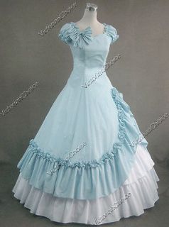 Civil War Southern Belle Cotton Evening Gown Skirt Dress 208 XL