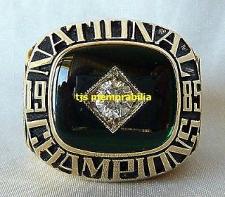 1985 university of miami hurricanes national championship ring player 