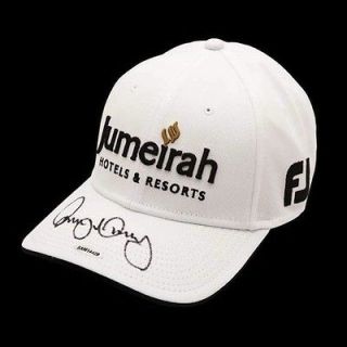 rory mcilroy hand signed jumeirah white hat uda time left