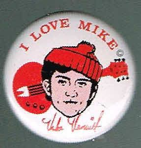 mike nesmith monkees pin pinback button d28 time