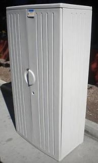 Weather Resistant Locking Storage Cabinet Iceberg Adjustable Shelves # 