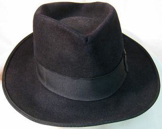 Boys AMISH HAT Black Felt LIBERTY Berlin Ohio Well Worn No Size 2 12 