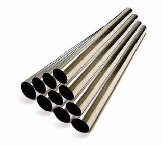 10x 2.5 Polished Stainless Steel Exhaust Straight Pipes Tubes 30ft 17 