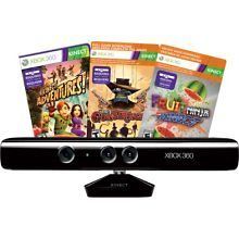Xbox 360 Kinect Bundle Sensor 3 Games Brand NEW.Sealed.​