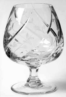 one mikasa crystal english garden brandy glass 