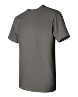 NEW MENS Wholesale Plain Gildan 100% Cotton Charcoal Adult T Shirts 