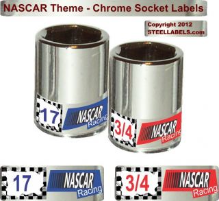 NASCAR Limited Edition Label Sets Socket Set Tags fits Craftsman 