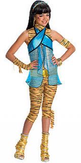 Official Monster High Cleo De Nile Wig Halloween Costume Headband Gold