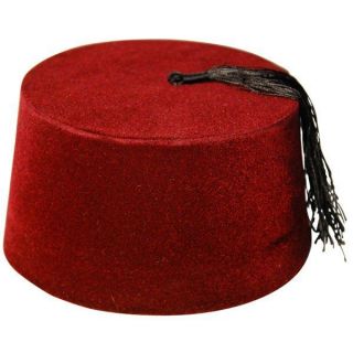   Red Fez with black tessel , tarboosh,tommy cooper hat ,Doctor Who Fez