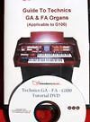 dvd tutorial for technics ga1 ga3 fa1 g100 f100 organs from united 