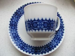 Winterling blue white Echt Kobalt Bavaria cup and saucer set
