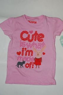 New OLIVIA the pig Nick jr. top Shirt Size 4 4t Cute is what Im made 