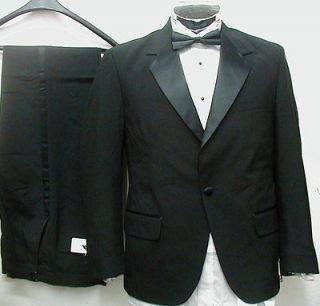 new mens 1 button tuxedo suit tux shirt 52 short